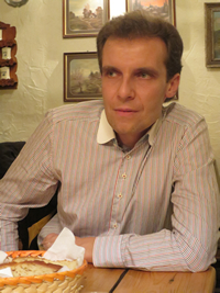 Zdjęcie prof. Krzysztofa Krupińskiego w restauracji