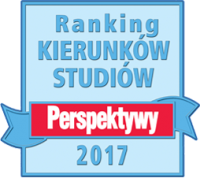 Logotyp rankingu Perspektyw: napis Ranking kierunku studiów, Perspektywy, 2017