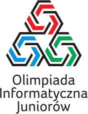 Logotyp Olimpiady Informatycznej Juniorów.